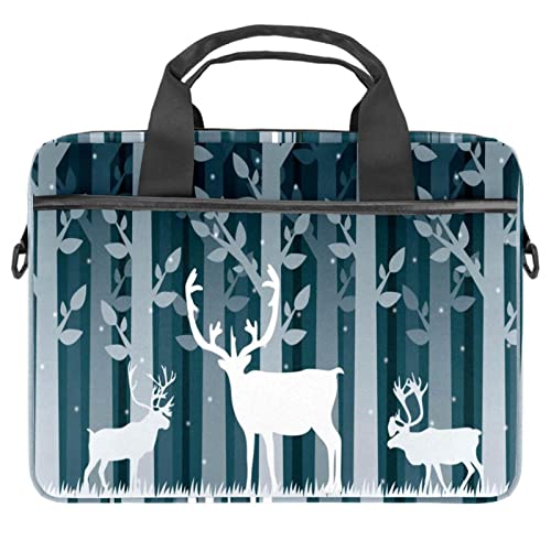 Housse ordinateur 13.3 bandoulière sacoche pc portable 14.5 motif licorne jaune