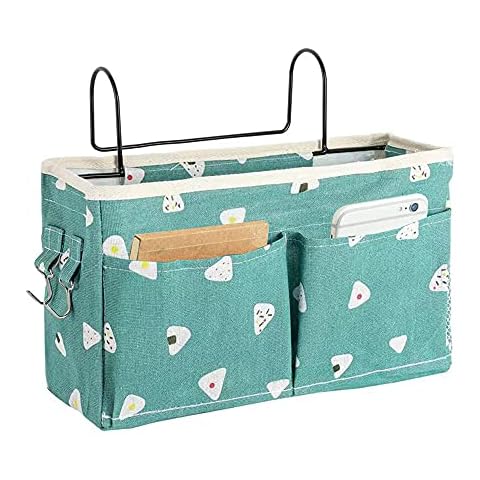 Multifunctional Bedside Storage Bag with Hooks Cover