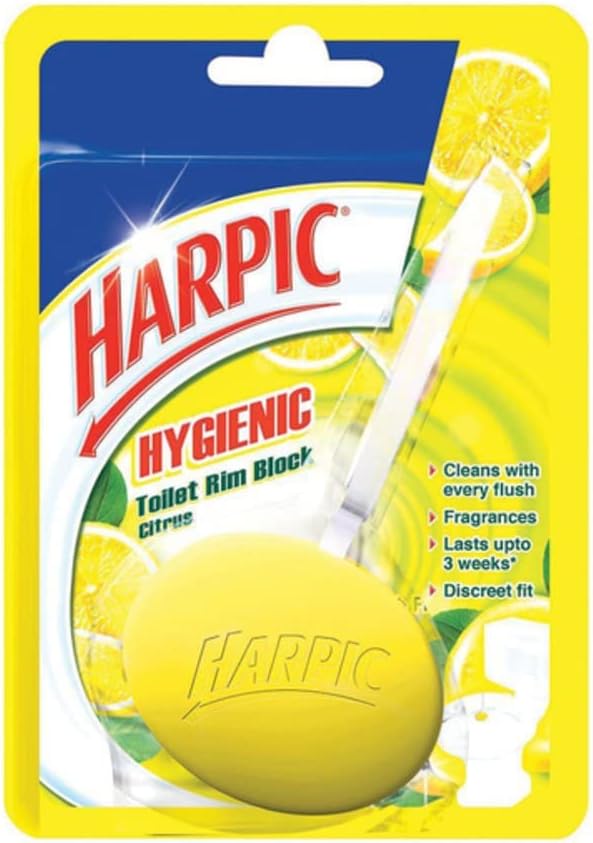 Hygienic Toilet Cleaner Rim Block, Citrus - 26 g | India's # 1 Toilet Cleaner