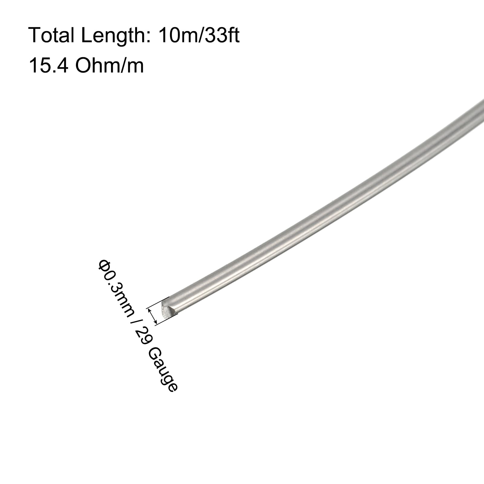 QUARKZMAN 2 sztuki 29 Gauge Nichrome 80 drut oporowy grzewczy 33ft wysoka temperatura do naprawy komponentów elektronicznych