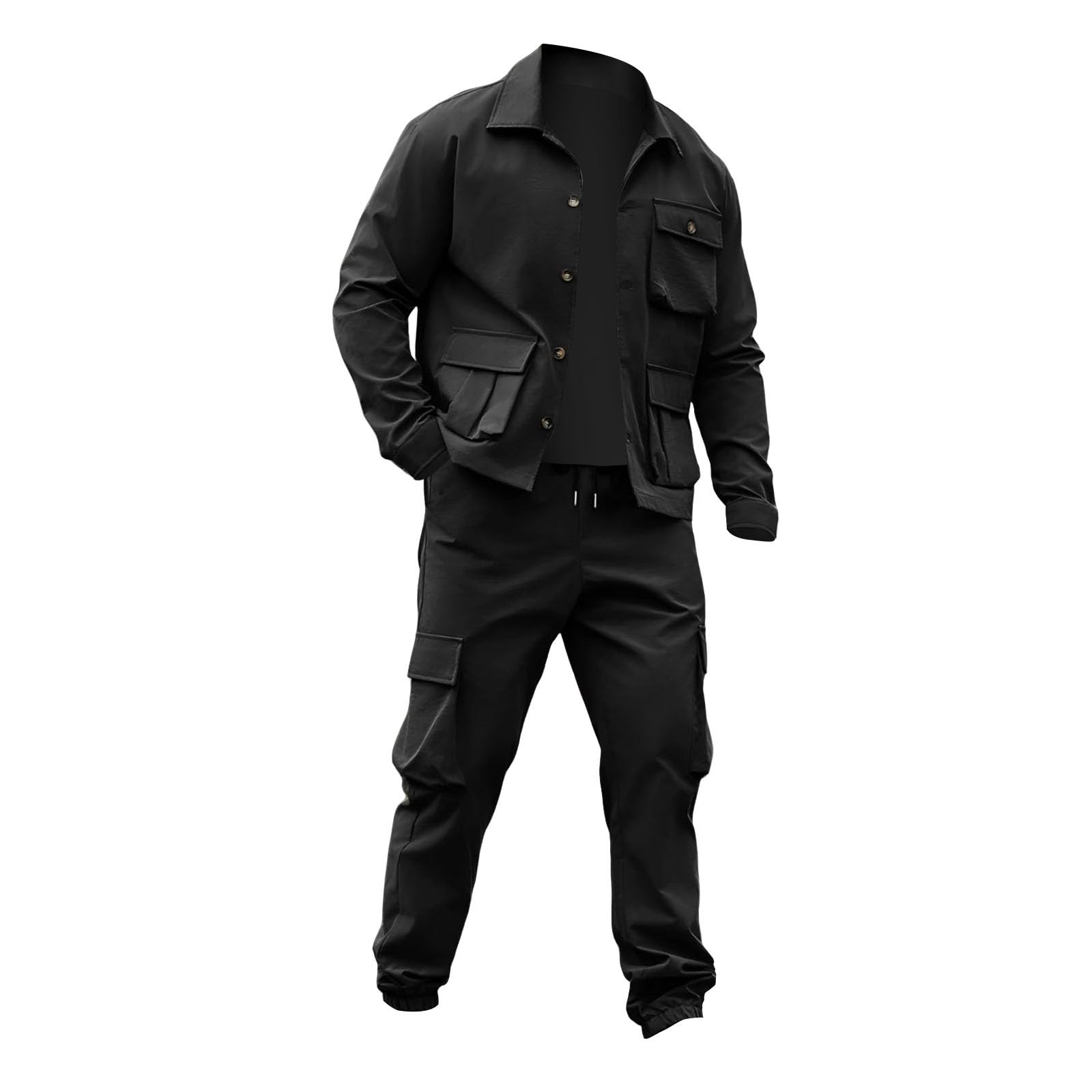 Chandal Hombre Completo Sudadera con Capucha Térmico Entretiempo Uso Diario