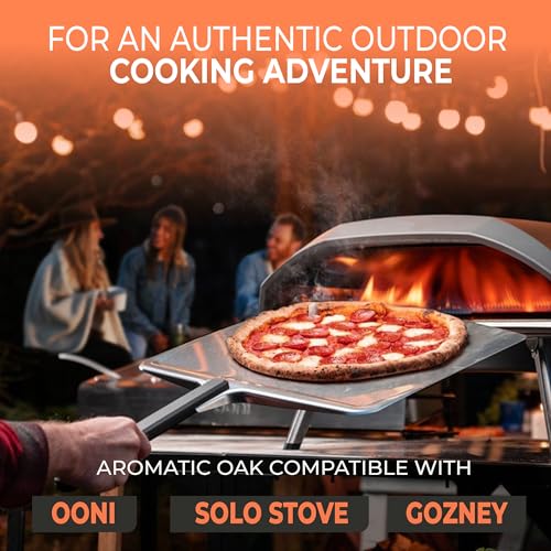 Mini Pizza Oven Oak Wood 12-14 lbs for Portable Mini Pizza Ovens - Dried Cooking Wood Miniature Logs - Oak Mini Fire Wood Sticks Great for Grilling, Smoking, BBQ - (10 Firestarters Included) - Thumbnail 7