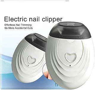 高齢者向け電動爪切り - 多機能 USB 充電式 静音 ペディキュア カッター LED ライト 付き,電動爪やすり - 高齢男性・女性・大人・子供・家族・友人・若者・ティーンズ・ママ・パパ・祖父向け