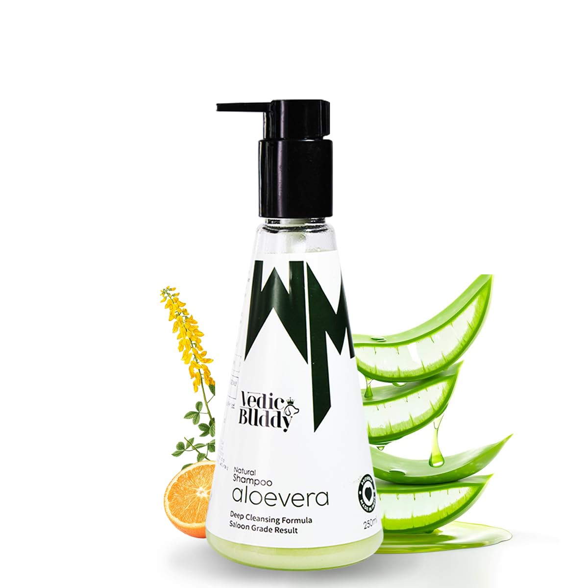 Sponsored Ad - Vedic Buddy Aloe Vera Natural Dog Shampoo | All-Natural, Chemical-Free & Hypoallergenic Formula | Best Dog Shampoo for Sensitive Skin | Nourishes & Soothes for a Healthy Coat (250ml)