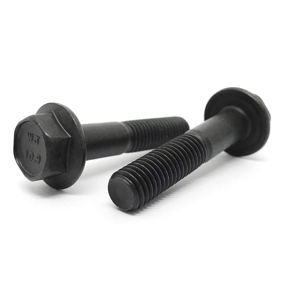 15 PCS M10-1.5x65 MM Metric Hex Flange Bolts Grade 10.9 Screws Phos & Oil