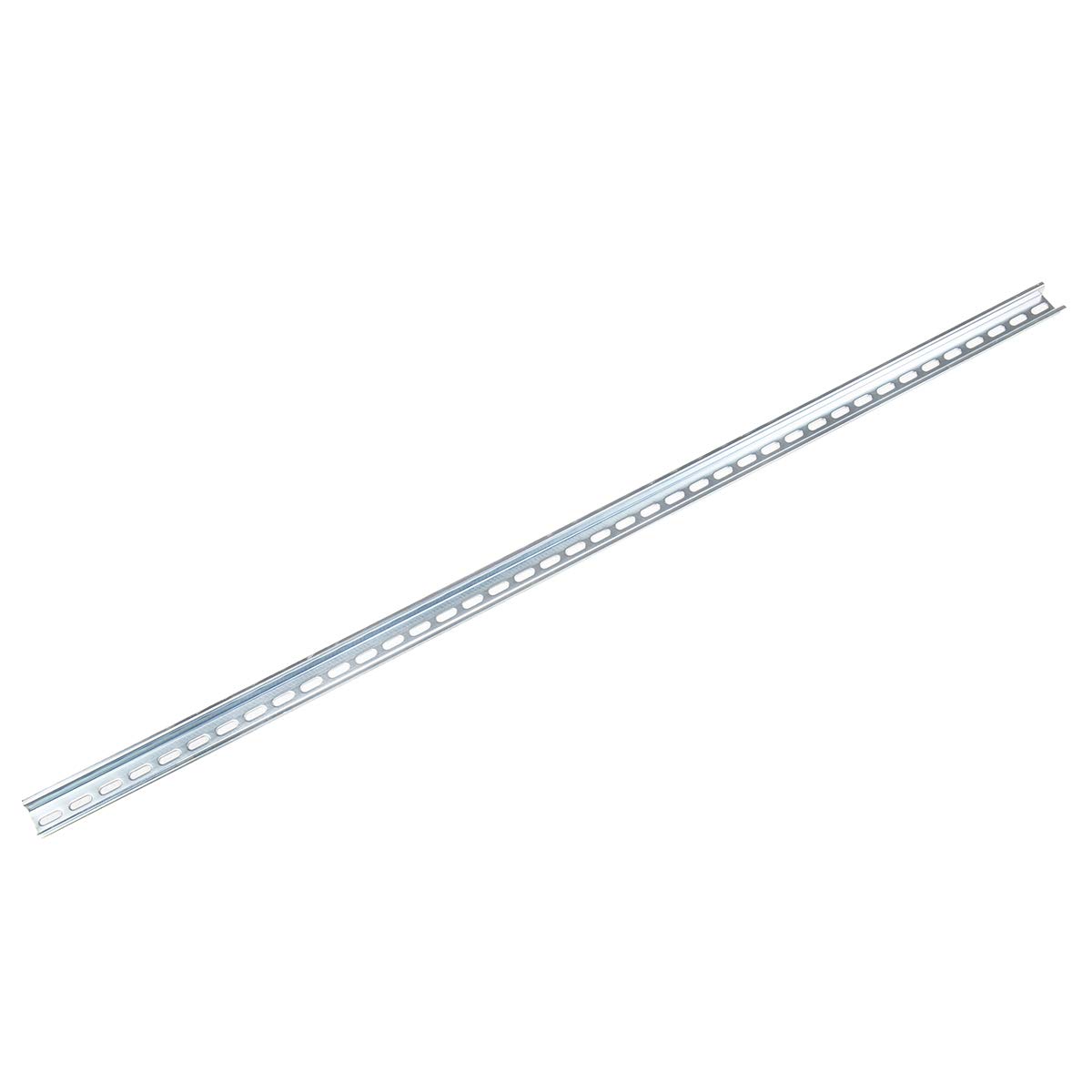 RS PRO Lot de 4 profilés chapeau DIN en acier perforés profondément perforés H 15 mm l 35 mm L 1 m