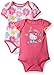 Hello Kitty Baby Girls' 2 Pack Bodysuits with Allover Flower Print
