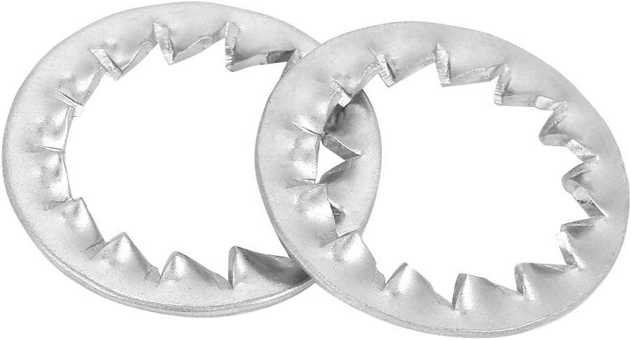 Lock Washers, Stainless Steel Robust Toothed Lock Washer Multifunction for Electrical Connections(M12(20PCS))