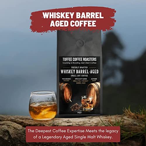 Image of Toffee Coffee Roasters | Whiskey Barrel Aged, Medium Dark Roast, 500 g | Grind: Chemex, Barrel Aged, 100% Arabica | Speciality Coffee | Freshly Roasted