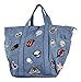Einkaufszauber Designer Handtasche Jeans Sticker Hellblau