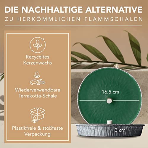 Lavalis 2 ciotole per fiamme in alluminio, set di