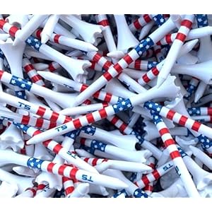 Premium USA Golf Tees 3 1/4 or 2 3/4-100 Plastic Golf Tees in Bulk