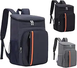 Mochila Térmica 23 L Bag Cooler Impermeável Reforçada para Marmita, Cerveja Gelada, Viagem, Praia, Academia e Trabalho Bolsa Térmica Masculina e Feminina Portátil Premium