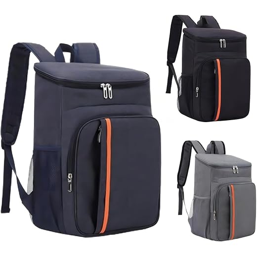 Mochila Térmica 23 L Bag Cooler Impermeável Reforçada para Marmita, Cerveja Gelada, Viagem, Praia, Academia e Trabalho Bolsa Térmica Masculina e Feminina Portátil Premium
