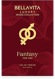 BELLAVITA Mood Collection Fantasy for Him EDP | 100 ml | Oriental-Spicy Scent Profile with Apple, Bergamot, Lemon, and Plum | Pheromone Inspired Technology | Valentine's day Gift for Him