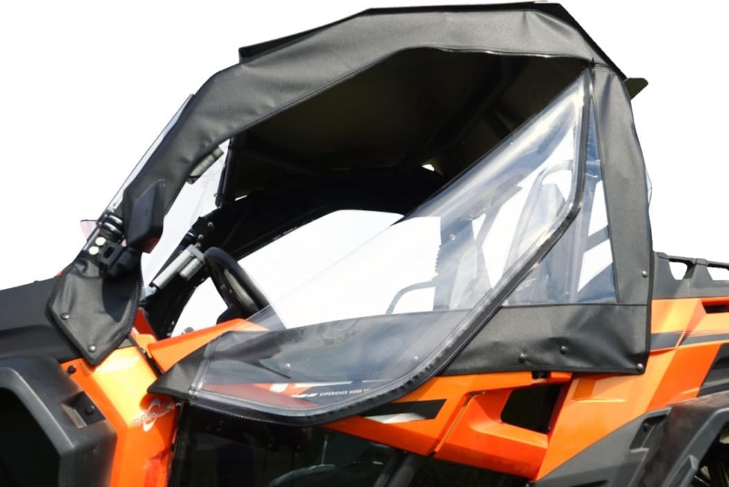 Seizmik UTV Soft Upper Door Kit Compatible with CFMOTO ZForce 500 (2019-2021), 800 (2019-2022), and 1000 (2019) UTV Models | with Zippered Windows | Side by Side Accessories
