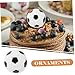 HOOTNEE 6pcs Soccer Cake Decorations Football Dessert Toppers for Birthday Party Creative Cake Ornaments for Sports Theme Celebrations for and Desserts