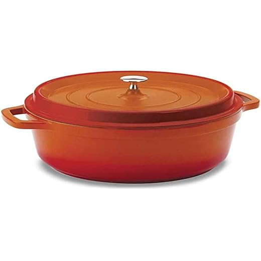 Panela De Ferro: Guia Completo Com As Top 3 Mais Incríveis Que Vão Transformar Sua Cozinha Caçarola Redonda Laranja