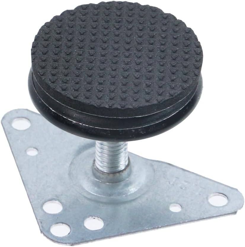8 Pcs M8 Thread Furniture Feet Levelers Black Sofa Replacement Legs Heavy Duty Dresser Leg for DIY Table Chair Stool Cabinet Ottoman Bench