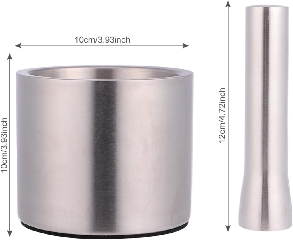 Garlic Masher with Silicone Lid Ergonomic Garlic for Easy Preparation Kitchen Restaurant Material Silver