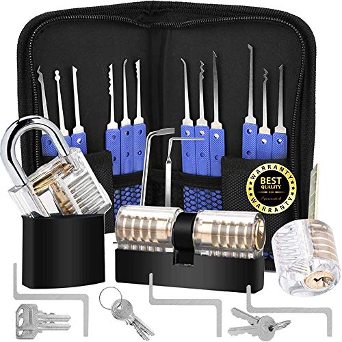 Professional Set Training Kit with 3 Locks 17Pcs (Blue)