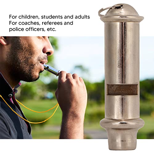5 Silbatos de Acero Inoxidable con Lanyard para Emergencia miniatura 2