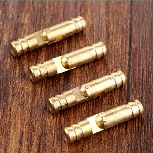 Muggyz 100-Pack 4Mm X 20Mm Copper Barrel Hinges Cylindrical Hidden Cabinet Concealed Invisible Brass Hinges For Jewelry Box Case Furniture Hardware #TOP1