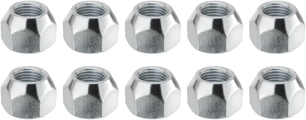 LIBRA Set of 10 Trailer RV 1/2" 20 Cone Wheel Nuts 22034