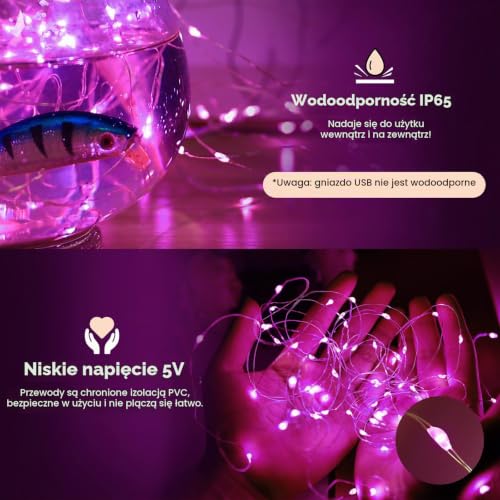 Yizhet Kurtyna świetlna 3m x 3m, łańcuch świetlny z 8 trybami, 300 Led