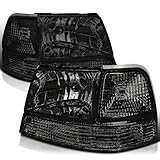 SPEC-D TUNING Smoke Headlights + Corner Lights Compatible with 1998-2000 Ford Ranger, L+R Pair Assembly