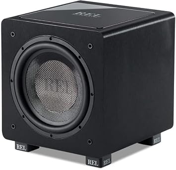 REL Acoustics HT/1003 Subwoofer, HT-Air Wireless Compatible, Line Grained Black Composite