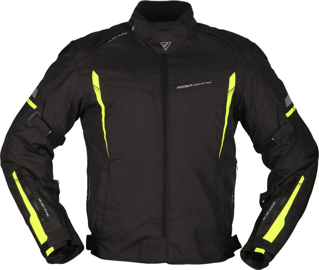 Modeka Aenergy kurtka tekstylna motocyklowa, czarna/neon S