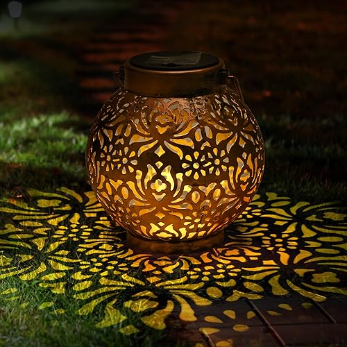 Lanterne Solaire Extérieur STAR Flame 4 En 1 - LED Blanc - Socle Mural/pique Terre - Éclairage Jardin