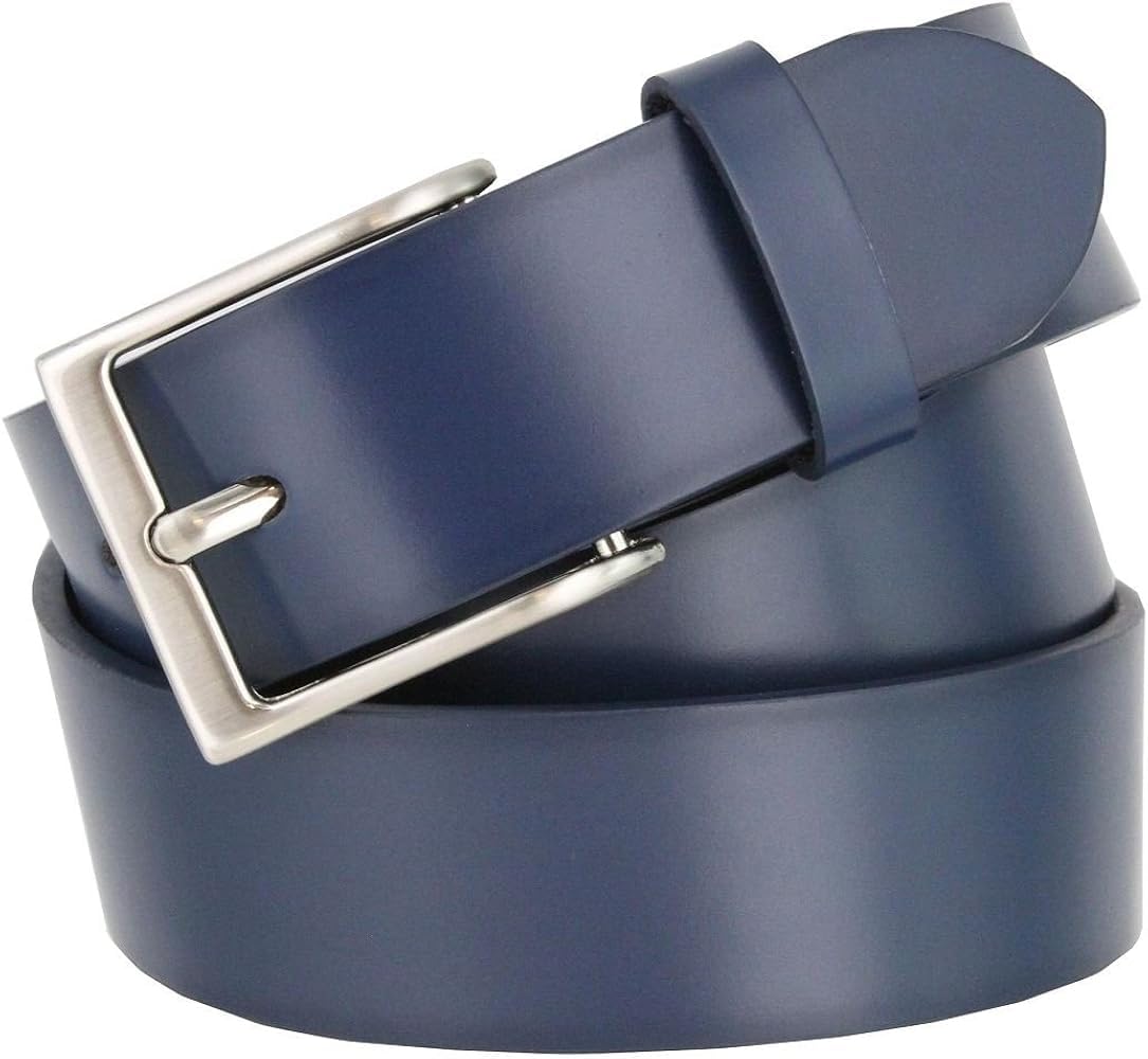 Formal/Casual Blue Color Genuine Leather Belts For Men (Length- 46 inches||40MM||BL-042-BLU)-image-24