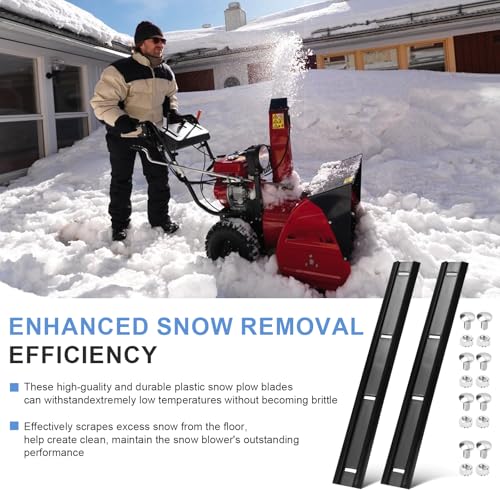 731-1033 Scraper Bars Snow Throwers Replacement for MTD 731-0778 73-017 Snow Blower, Compatible with All 20-Inch and 21-Inch MTD Snow Throwers, Double Sided Snow Blade Edge -Improve Snow Removal 2 PCS - Thumbnail 7