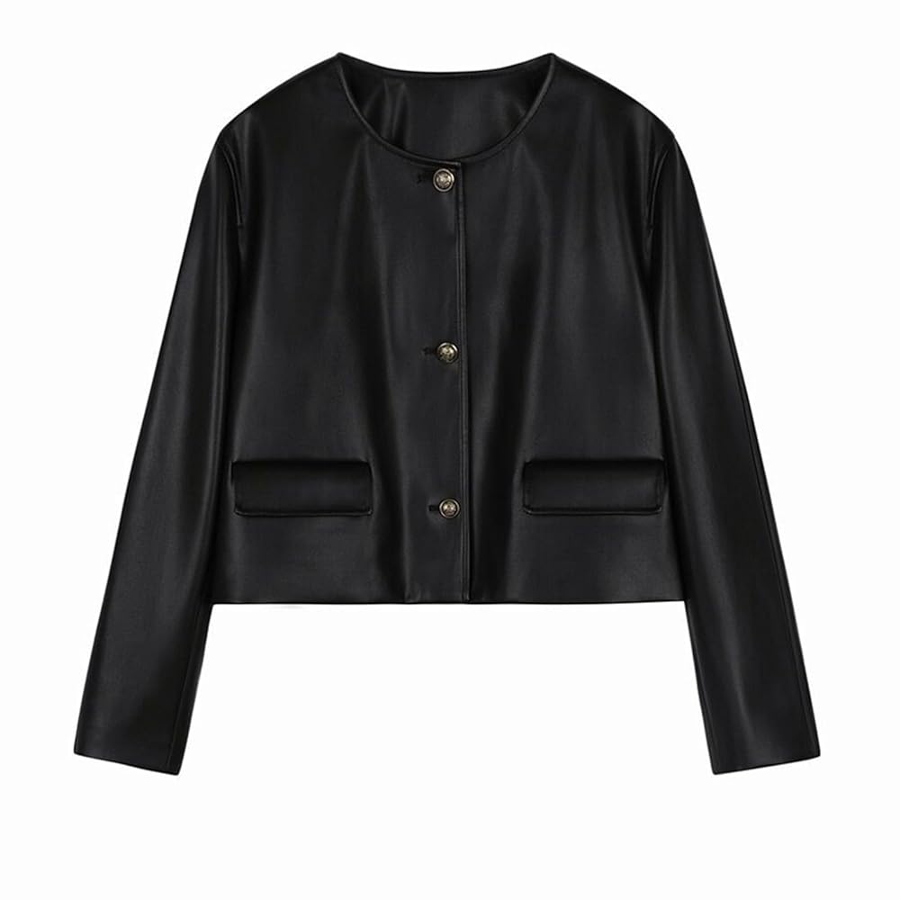 ジャケット レディース シープスキン 長袖 シングルブレスト ラム革 大きいサイズ ショート丈 L-3XL 立ち襟 春秋冬 ライダース