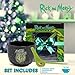 Culture Fly Rick and Morty Microwave Ramen Bowl Set with Chopsticks and Spoon, 16 oz Ceramic Instant Noodle Bowls with Chopsticks, Ramen Noodle Bowl, Rice Bowl Anime Gifts for Men