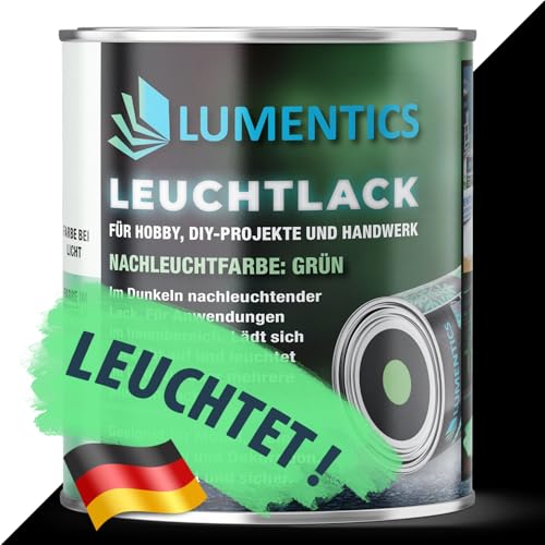 LUMENTICS Lack nachleuchtend grün 250ml - Leuchtet im Dunkeln -...