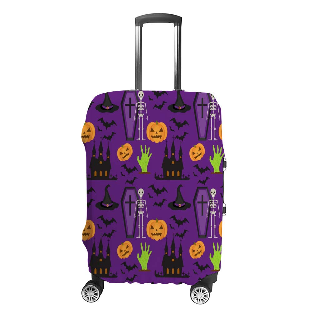 Housse pour bagages de voyage anti-rayures Halloween taille L - 8