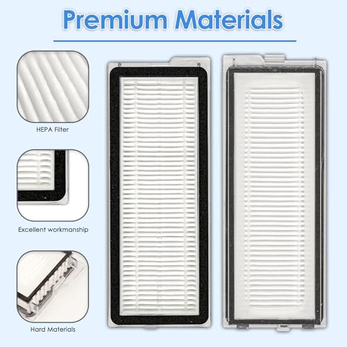 Image of (7 Pack) QV 35A Replacement HEPA Filter Compatible With Roborock Qrevo S, Qrevo Pro, Qrevo MaxV, Qrevo Plus, Qrevo Edge, Qrevo Curv, QV 35S, QV 35A Robot Vacuum,Filter Accessories Kit (NOT FOR Q Revo)