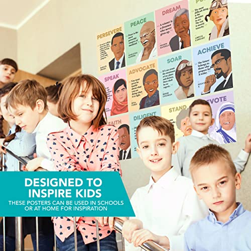 Decorably 12 History Posters for Classroom, 11x14in Matte-Laminated Social Studies Classroom Decorations - Bulletin Boards, School Hallways, Home Study Room - Image 6