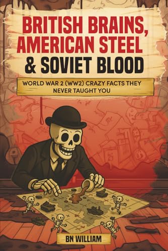 World War 2 (WW2) Crazy Facts They Never Taught You; British Brains, American Steel & Soviet Blood: History Buffs Gifts, War Gift, Gift for Dad, Gift for Men
