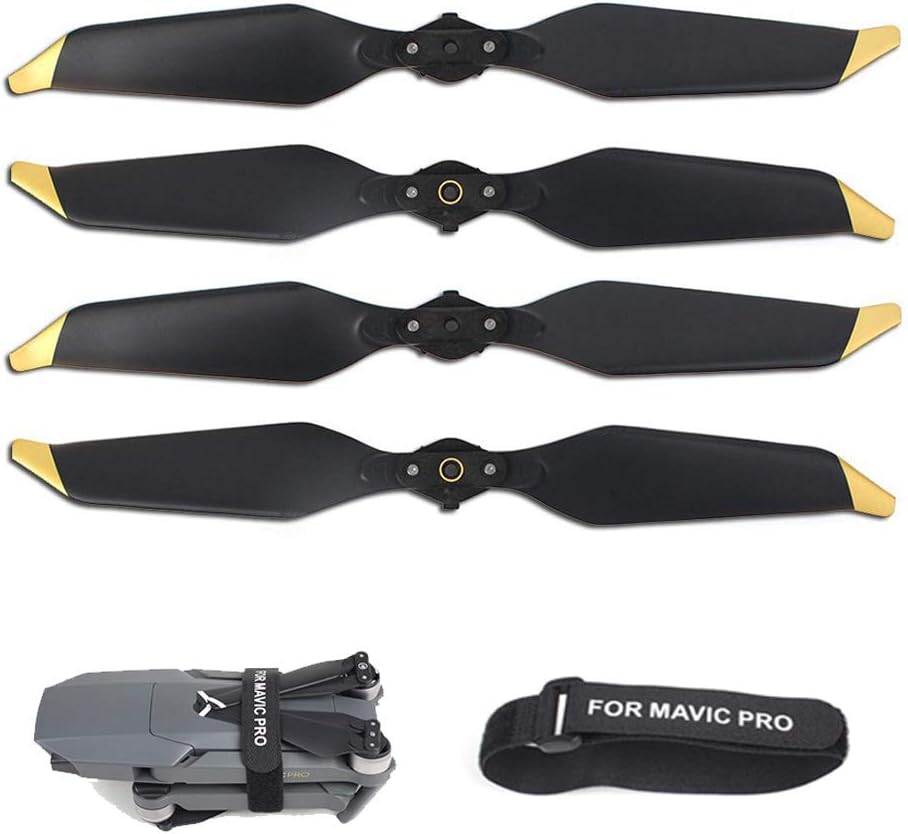 2 Pairs Drone Propellers for DJI Mavic Pro or Mavic Pro Platinum Propellers Low-Noise and Quick-Release 8331F