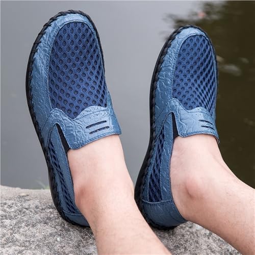 Mens Loafers Slip On Breathable Lightweight Comfortable Casual Shoes Round Toe Fashion Loafers Resistant Soft Walking Driving3