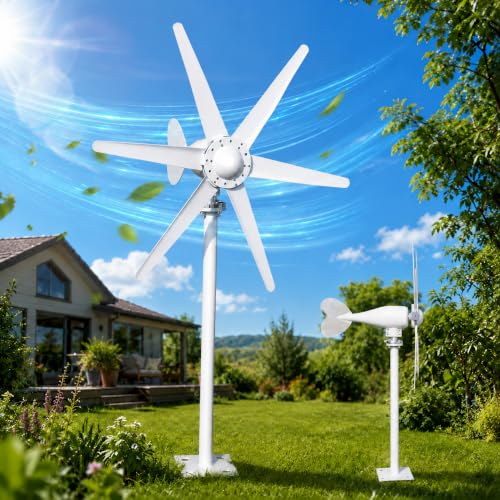 Kit Generador Eólico LEAQU 800W, 12V/24V con 6 Aspas y Baja Velocidad de Arranque 1.0m/s miniatura 1