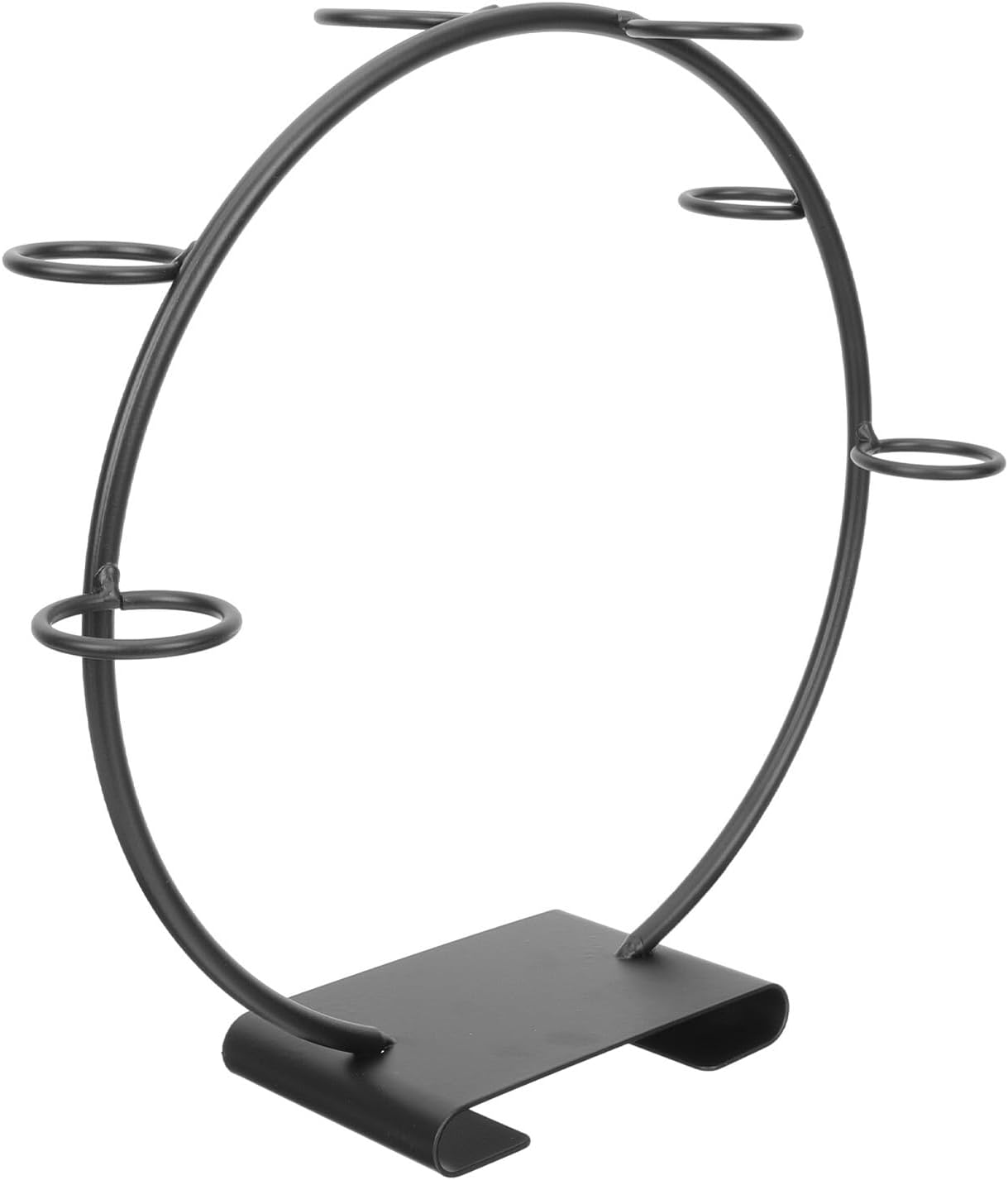 Wakauto Ice Cream Cone Display Stand Metal Cone Holder Black Iron Food Display Rack for Wedding Dessert Table Party Buffet