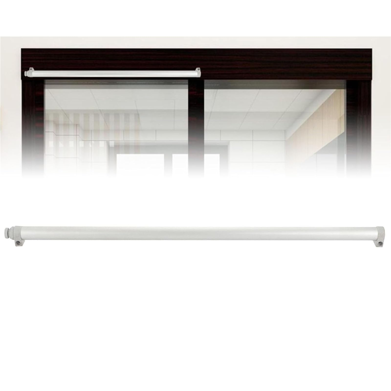 Cierrapuertas automático corredizo para Patio, de aleación de Aluminio, con Velocidad de Cierre Ajustable.