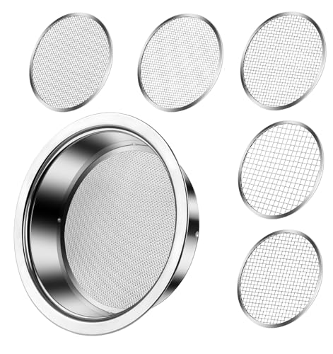 Bonsai Soil Sifter Set for Gardening - Soil Sieve with 5 Interchangeable Mesh (1mm, 3mm, 5mm, 7mm...