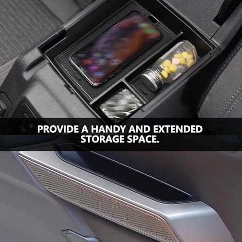 ETL INDUSTRIES 4 PCS Interior Storage Accessories for Ford Bronco 2021 2022 2023 2024, Center Console Shifter Storage, 4-Door Handle Organizer, Armrest Storage Box (Not for 2025) - Thumbnail 2