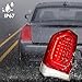 Huray Full LED Tail Light Fit for Chrysler 300/300C 2015-2023 Sedan 4Dr, LH Taillight OE Style Tail lamp Rear Brake Lamp Replacement for CH2800213 Driver Side (Left Chrome Bezel)